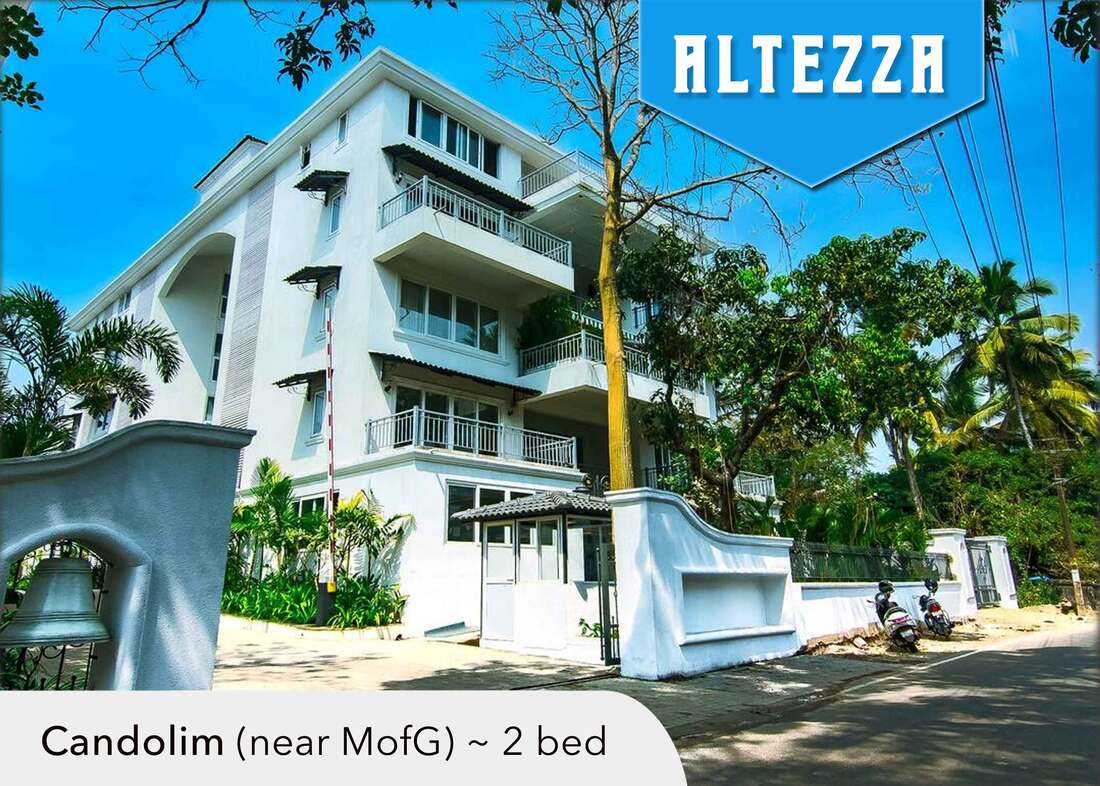 luxury two bed apartment in candolim