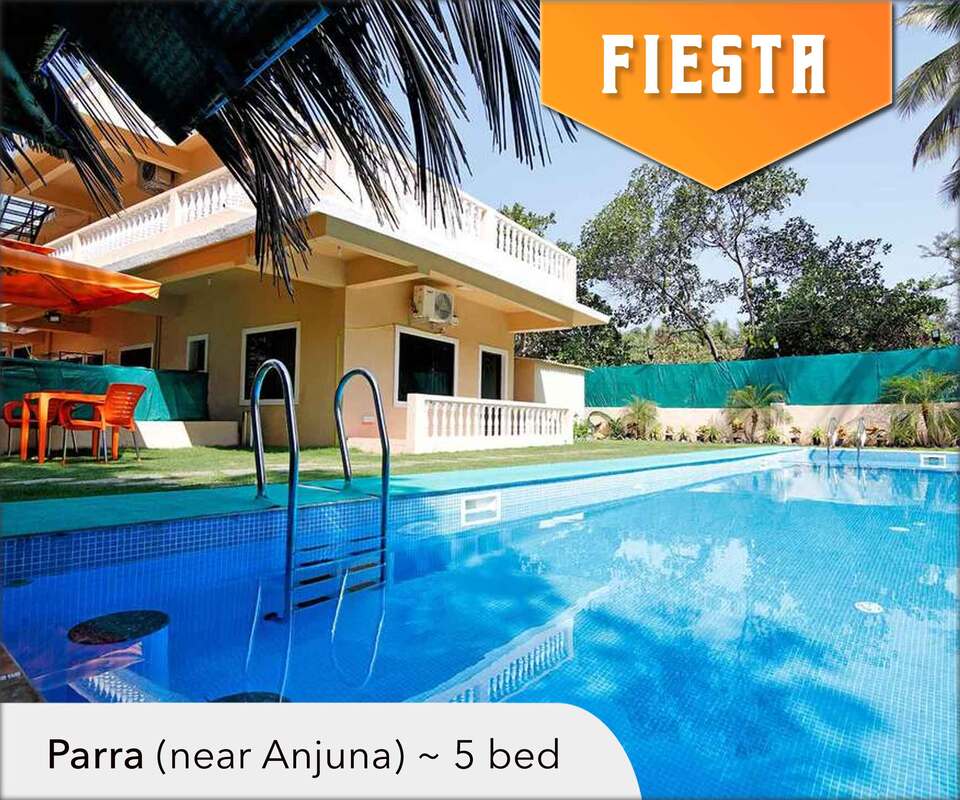 5 bed villa anjuna with pool for rent