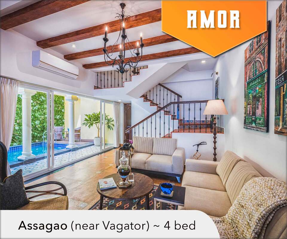 lavish private pool villa in vagator four bed near kefi cafe
