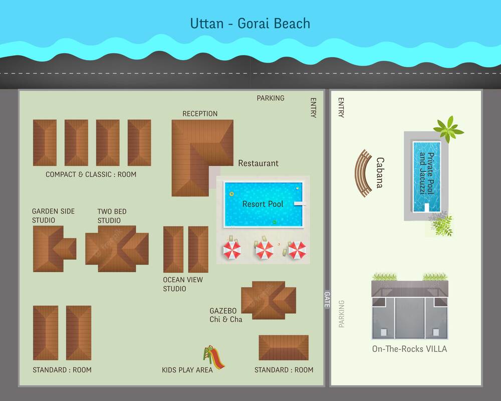 layout of u tan sea resort