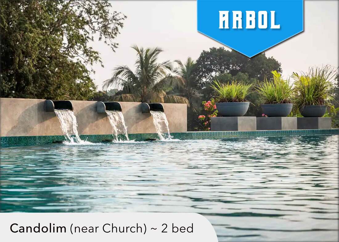 luxury apartment with rooftop pool in candolim nerul