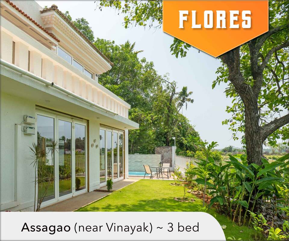 assagao luxury pool villa for rent