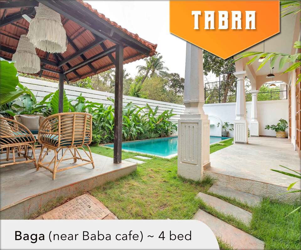 luxury villa near baga beach arpora