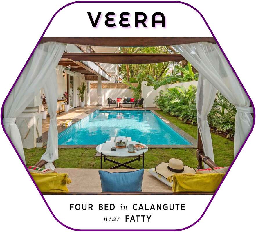 luxury villa calangute pool